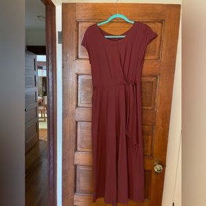 Pact wide-legged jumpsuit — plum/purple